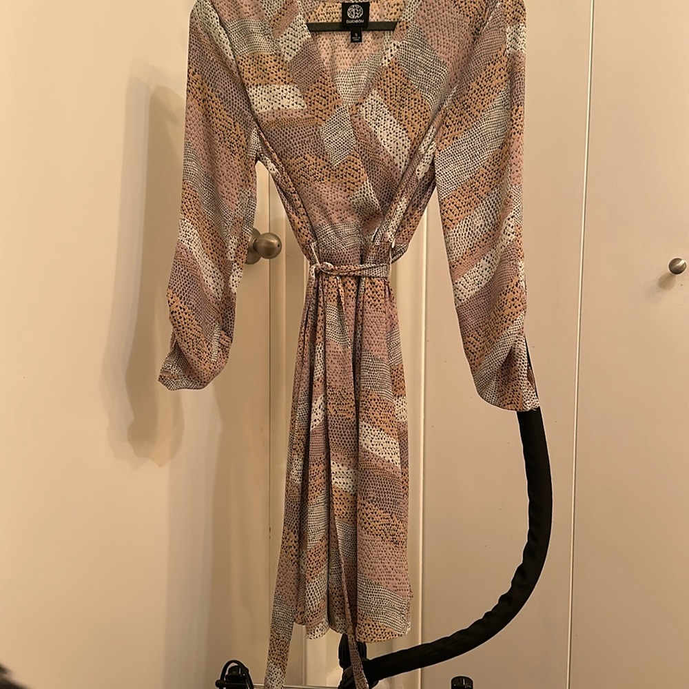Bobeau snakeskin dress
